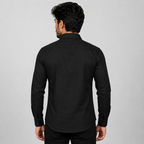 Men's Slim Fit Black Shirt – Formal & Casual Wear