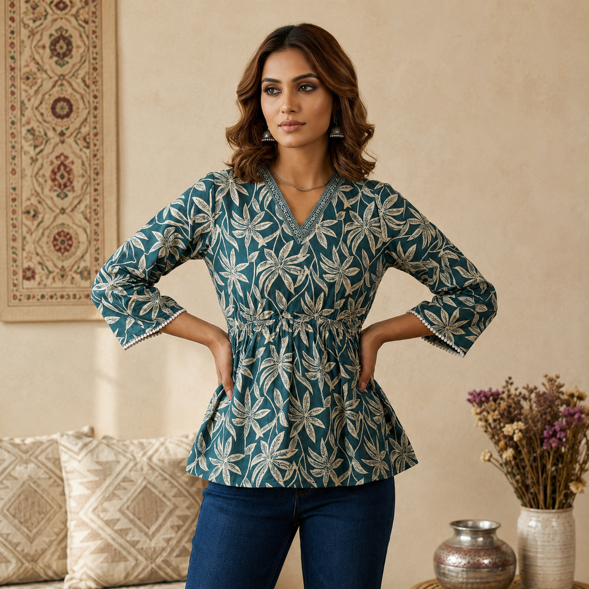 Women's Peplum Top – Stylish Casual & Party Wear