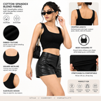 Women's Cotton Spandex Sleeveless Crop Top