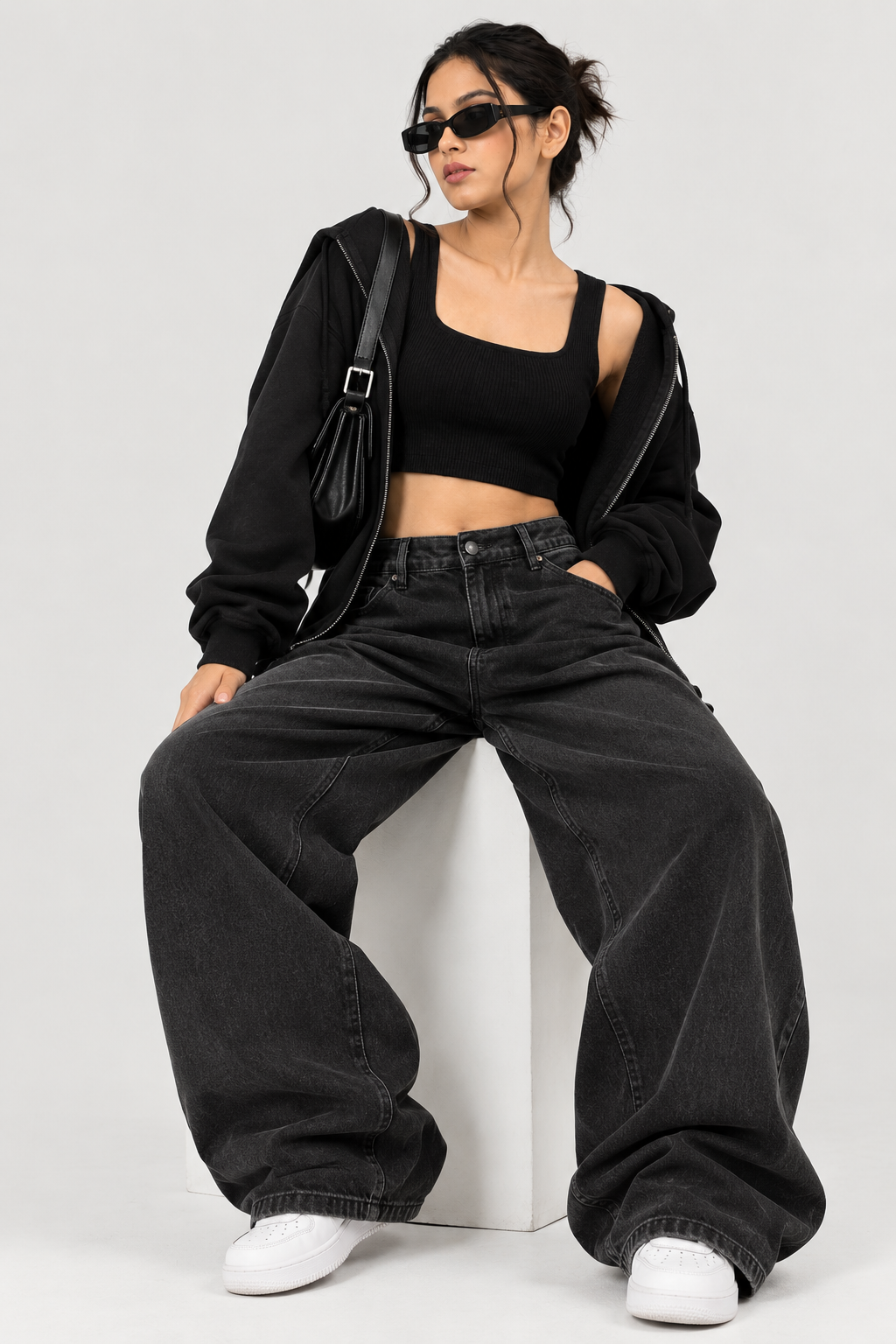 Women's Cotton Spandex Sleeveless Crop Top
