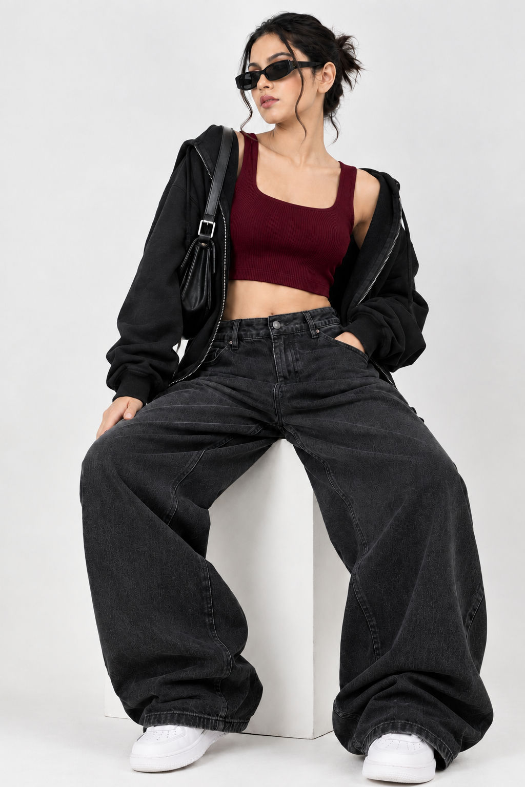 Women's Cotton Spandex Sleeveless Crop Top — Stretchy Everyday Wear
