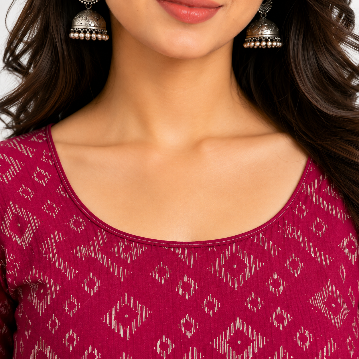 Women's Ikat Printed Saree Blouse | Ethnic Wear | Sizes 28–38